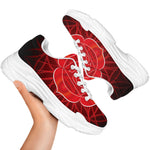 Muladhara Chakra Spiritual Print White Chunky Shoes