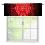 Muladhara Chakra Spiritual Print Window Valance