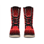 Muladhara Chakra Spiritual Print Winter Boots