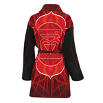 Muladhara Chakra Spiritual Print Women's Bathrobe