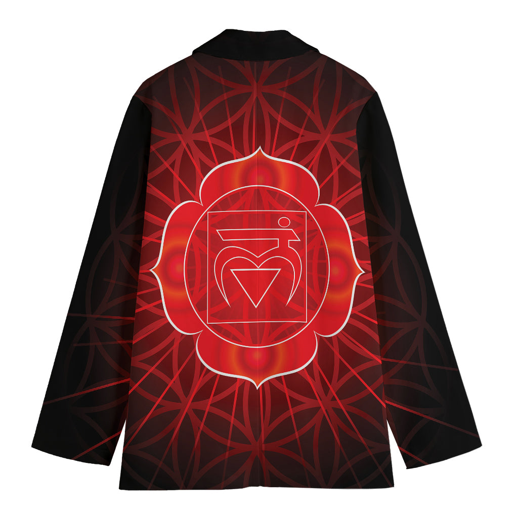Muladhara Chakra Spiritual Print Women's Blazer