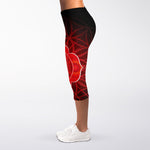 Muladhara Chakra Spiritual Print Women's Capri Leggings
