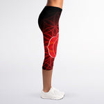Muladhara Chakra Spiritual Print Women's Capri Leggings