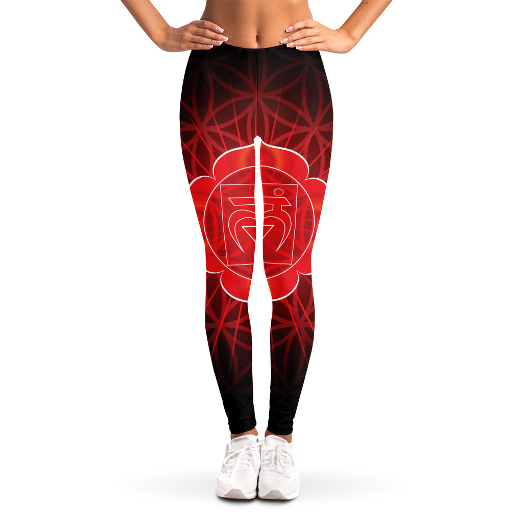 Muladhara Chakra Spiritual Print Women's Leggings