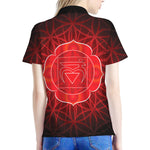 Muladhara Chakra Spiritual Print Women's Polo Shirt