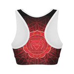 Muladhara Chakra Spiritual Print Women's Sports Bra
