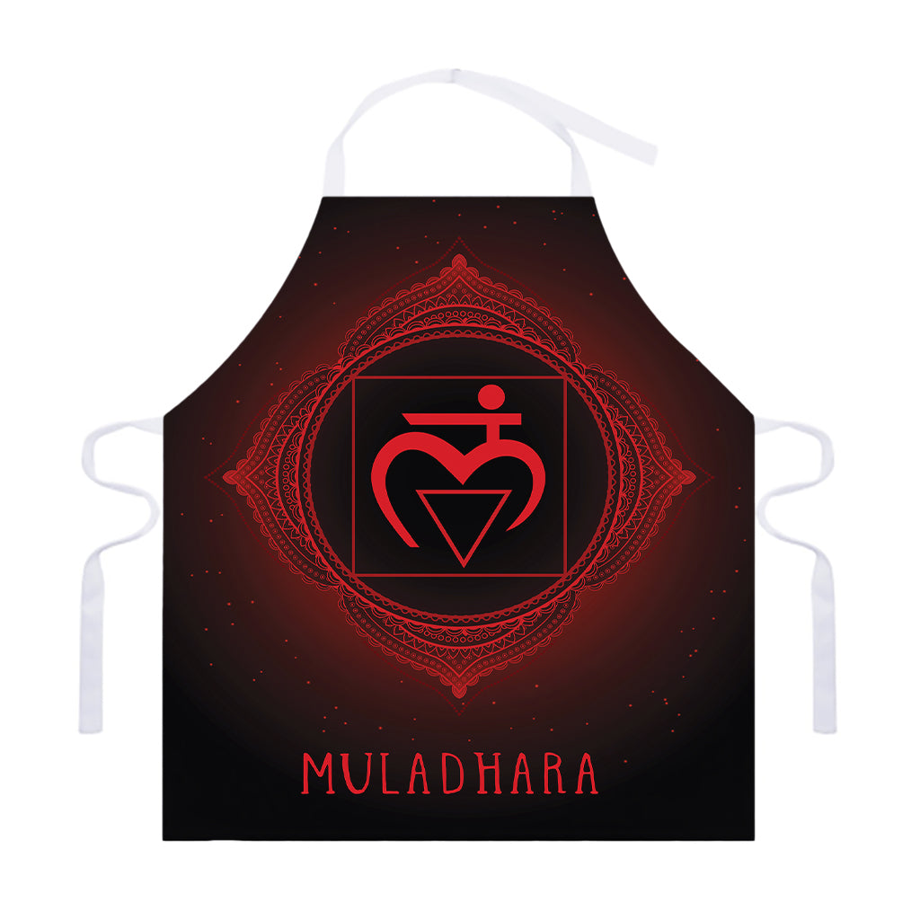 Muladhara Chakra Symbol Print Adjustable Apron