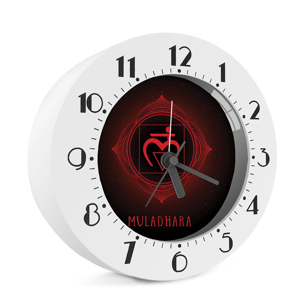 Muladhara Chakra Symbol Print Alarm Clock