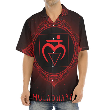 Muladhara Chakra Symbol Print Aloha Shirt