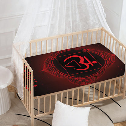 Muladhara Chakra Symbol Print Baby Crib Sheet