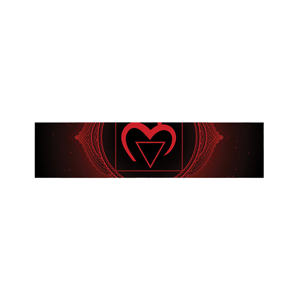 Muladhara Chakra Symbol Print Bed Runner