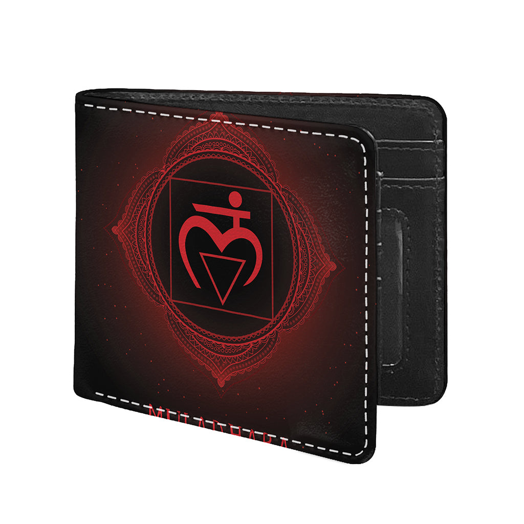 Muladhara Chakra Symbol Print Bifold Wallet