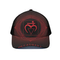 Muladhara Chakra Symbol Print Black Mesh Trucker Hat