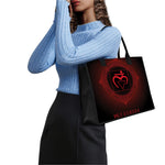 Muladhara Chakra Symbol Print Canvas Tote Bag