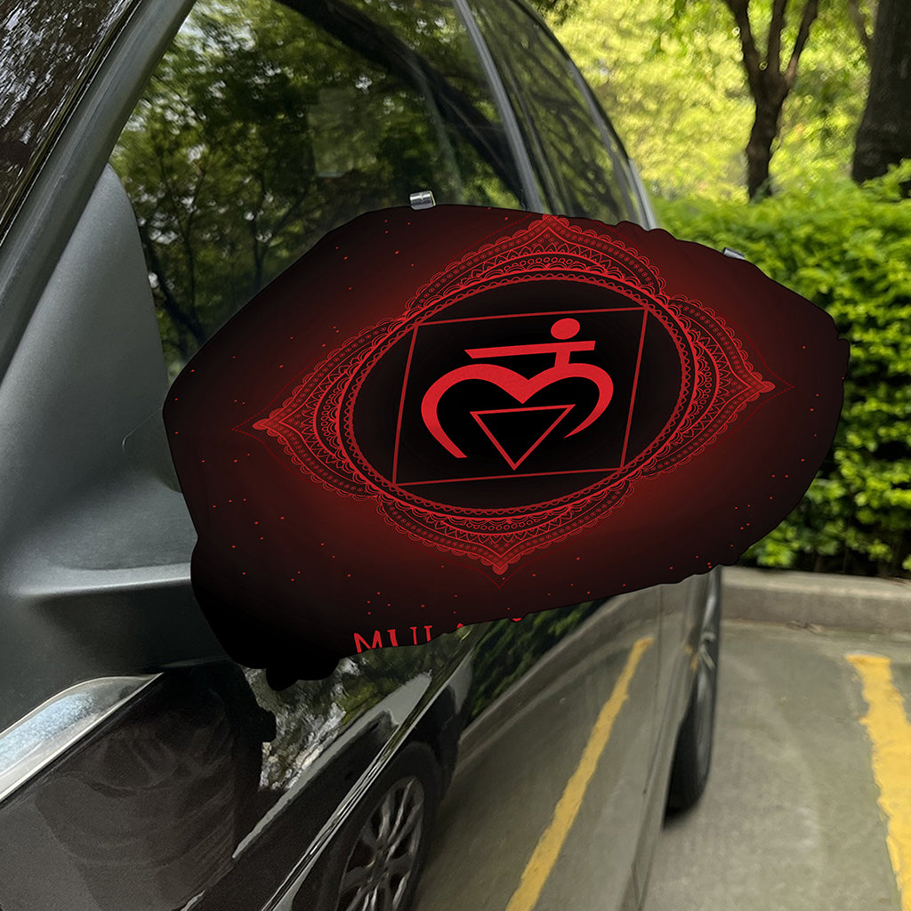 Muladhara Chakra Symbol Print Car Side Mirror Covers