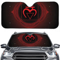 Muladhara Chakra Symbol Print Car Windshield Sun Shade