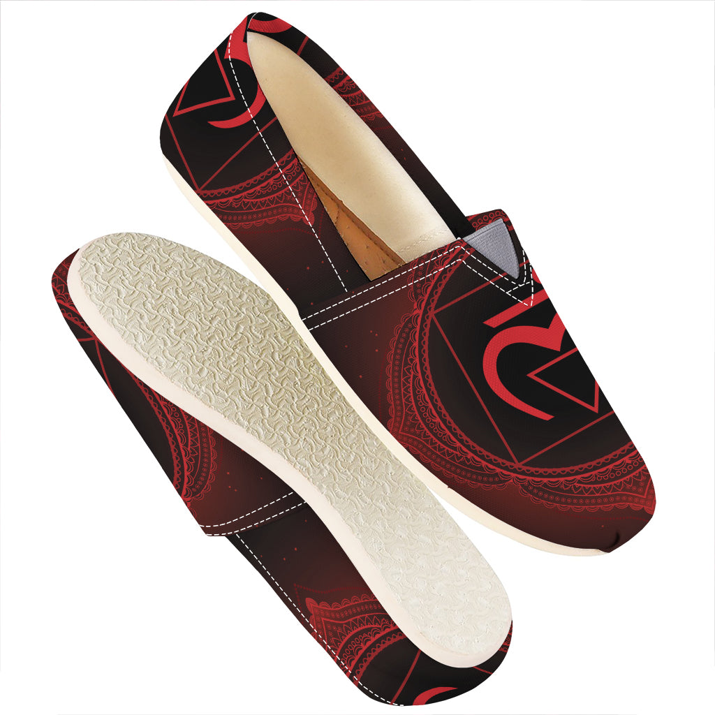 Muladhara Chakra Symbol Print Casual Shoes