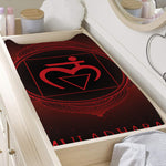 Muladhara Chakra Symbol Print Changing Pad Cover