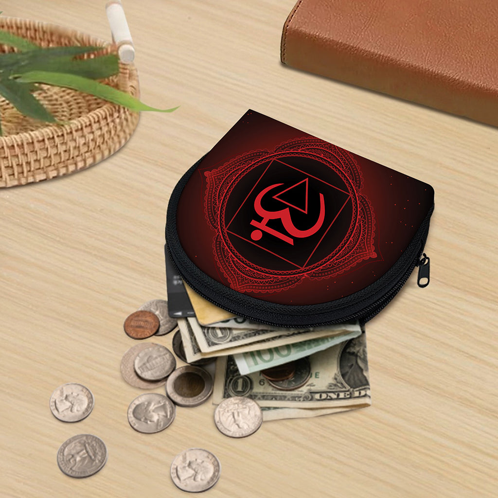 Muladhara Chakra Symbol Print Coin Purse