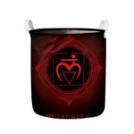 Muladhara Chakra Symbol Print Collapsible Laundry Basket
