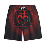 Muladhara Chakra Symbol Print Cotton Shorts