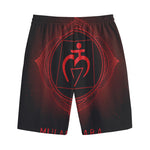 Muladhara Chakra Symbol Print Cotton Shorts