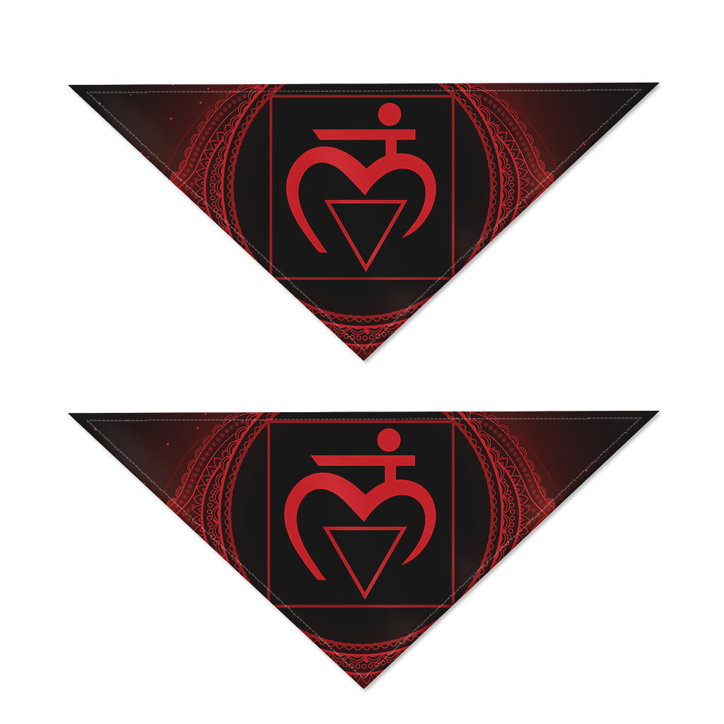 Muladhara Chakra Symbol Print Dog Bandana