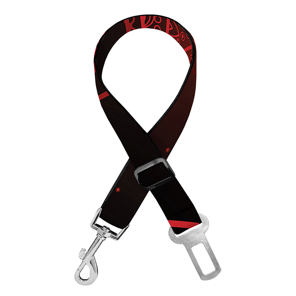 Muladhara Chakra Symbol Print Dog Seat Belt