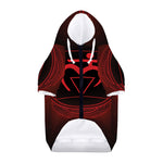 Muladhara Chakra Symbol Print Dog Zip Up Hoodie