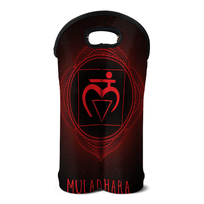 Muladhara Chakra Symbol Print Double Neoprene Wine Tote