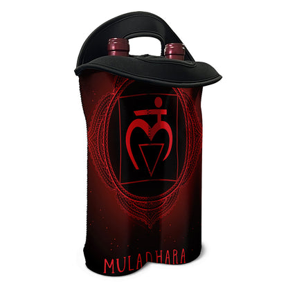 Muladhara Chakra Symbol Print Double Neoprene Wine Tote