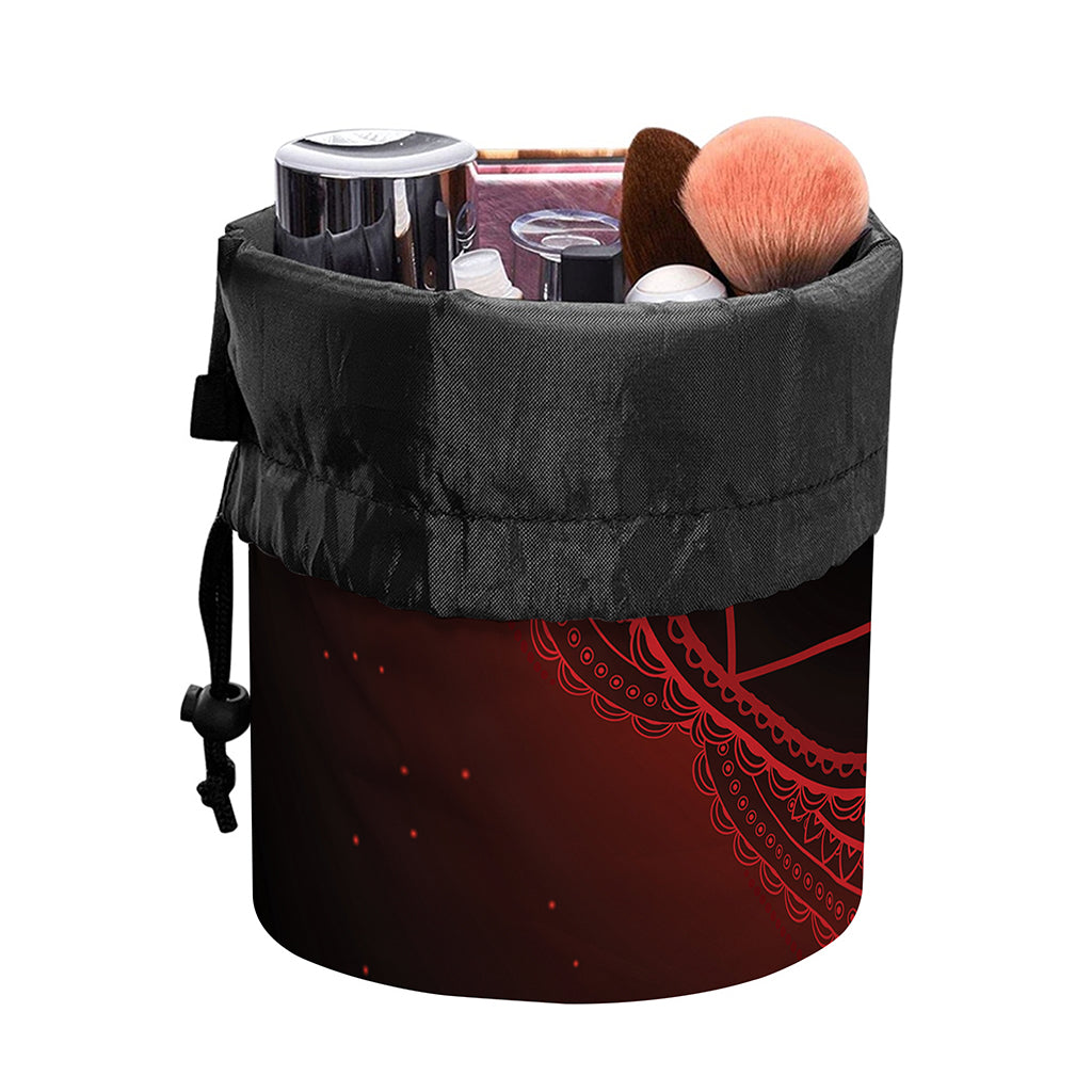 Muladhara Chakra Symbol Print Drawstring Makeup Bag