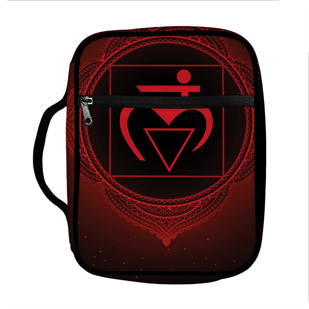 Muladhara Chakra Symbol Print Front Pocket Bible Bag
