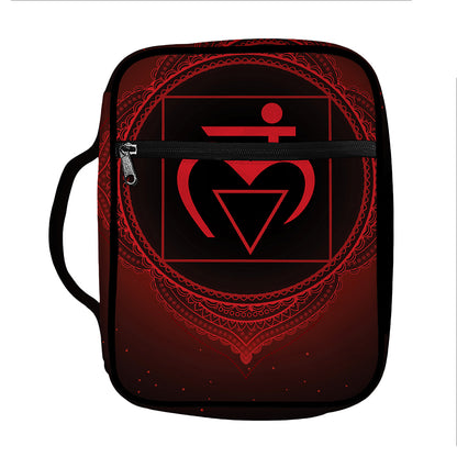 Muladhara Chakra Symbol Print Front Pocket Bible Bag