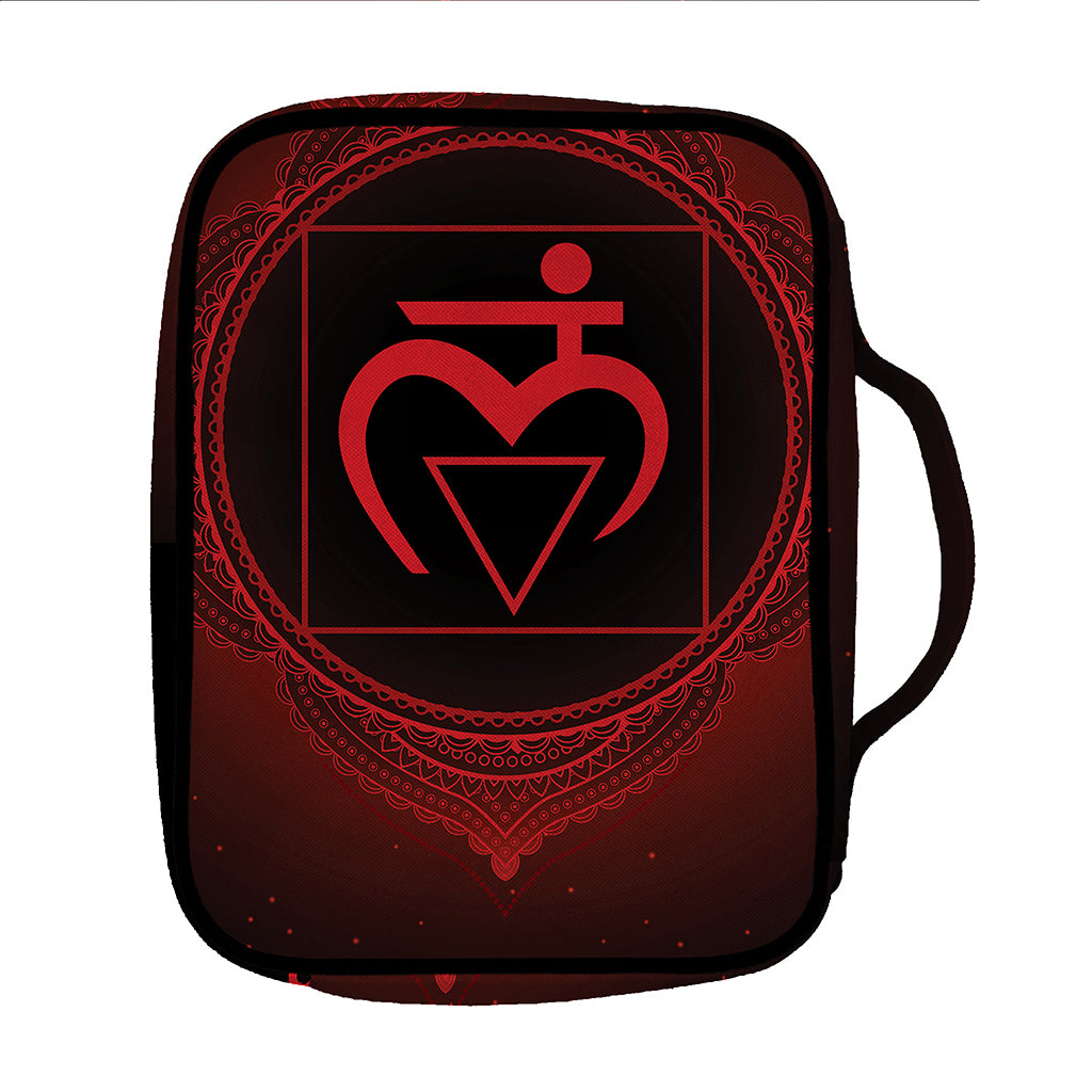 Muladhara Chakra Symbol Print Front Pocket Bible Bag