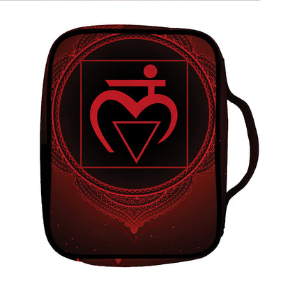 Muladhara Chakra Symbol Print Front Pocket Bible Bag