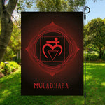 Muladhara Chakra Symbol Print Garden Flag