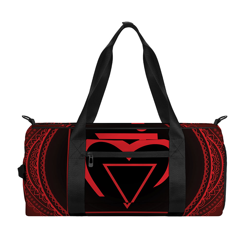Muladhara Chakra Symbol Print Gym Bag