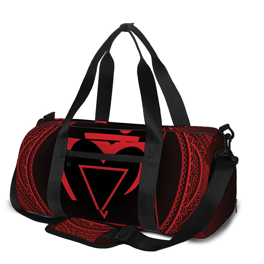Muladhara Chakra Symbol Print Gym Bag