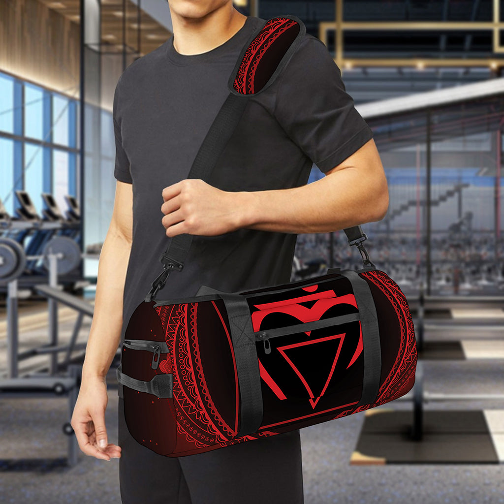 Muladhara Chakra Symbol Print Gym Bag