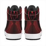 Muladhara Chakra Symbol Print High Top Leather Sneakers