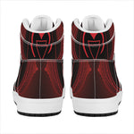 Muladhara Chakra Symbol Print High Top Leather Sneakers