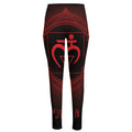 Muladhara Chakra Symbol Print High-Waisted Pocket Leggings
