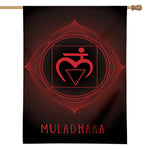 Muladhara Chakra Symbol Print House Flag