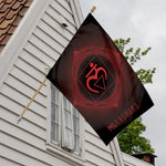 Muladhara Chakra Symbol Print House Flag
