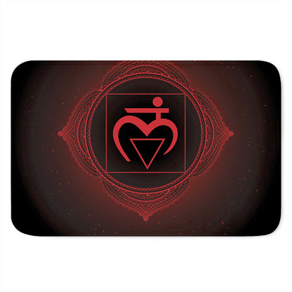 Muladhara Chakra Symbol Print Indoor Door Mat