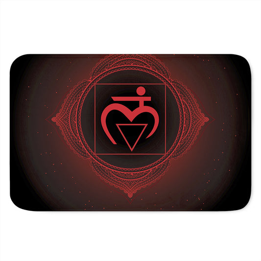 Muladhara Chakra Symbol Print Indoor Door Mat