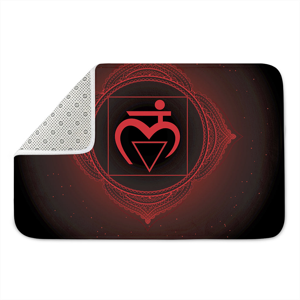 Muladhara Chakra Symbol Print Indoor Door Mat