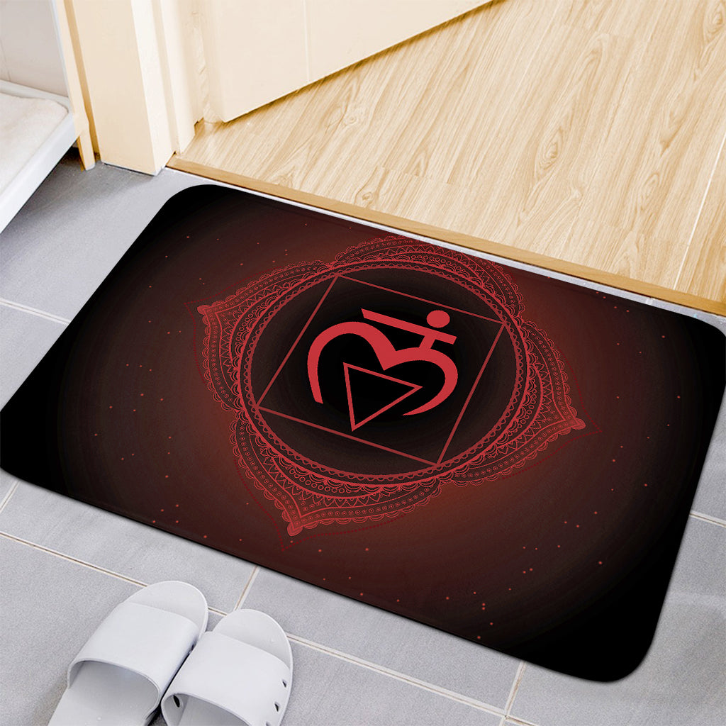 Muladhara Chakra Symbol Print Indoor Door Mat
