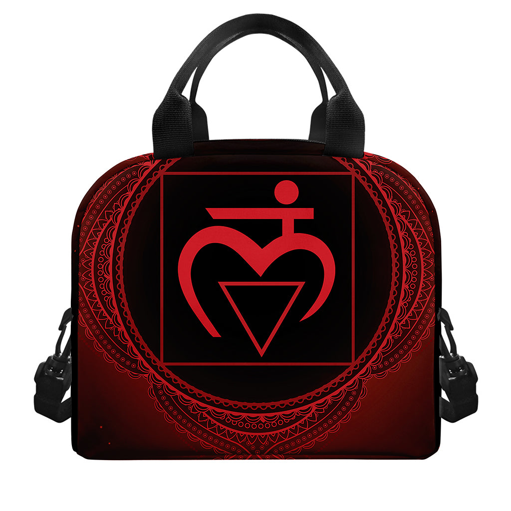 Muladhara Chakra Symbol Print Insulated Lunch Bag